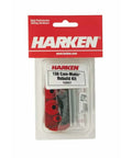 Harken 150 Cam-Matic Rebuild Kit packaging with red components and label details, designed for sailboat cam cleat maintenance.