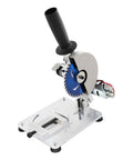 96W Mini Table Saw For Metal And Wood With 9000 RPM Power Workhorse Miter Saw And Cutting Machine showing blue blade and handle