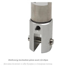 Pneumatic Cylinder Double Clevis With Pins Mini Air Cylinder Single Rod 10mm And 16mm Bore 5 To 200mm Stroke CJ2D Series Compact Industrial Cylinder close-up with clevis pin