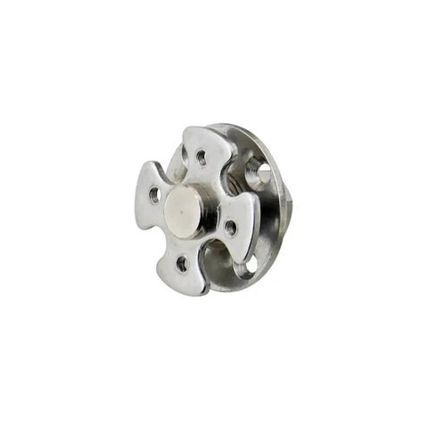 Smooth Adjustable Torque Hinge For 4.5mm Robot Arm Joint With 360 Degree Rotary Disc Damping Shaft showcasing metallic design and mounting points.