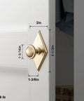 Slick Champagne Bronze Cabinet Knobs Pairing Fresh Rhombus Backplates With Fluted Dome Heads Brings Top Shelf Style To Your Kitchen Remodel Or Bathroom Refresh Alongside Three And A Half Inch Size Including A Set Of Six Go To Picks with dimensions.