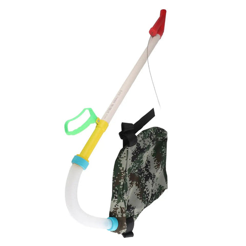 Flexible Handle Manual Fertilizer Spreader With Bag For Farm Vegetables And Fruit Trees Backpack Style Garden Tool With Adjustable Knob