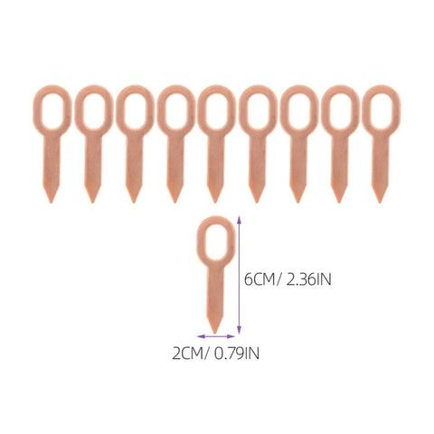 200 Pieces Iron Dent Puller Rings For Auto Body Repair And Sheet Metal Dents Removal, 6cm x 2cm, shown measuring dimensions