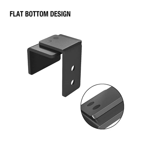 Matte Black Floor Guide For Sliding Barn Door Hardware Wall Mount Adjustable Width For Doors Up To One And Three Eighths Inches Thick