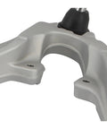 Close-up of Aluminum Front Lower Control Arm for Chevy Silverado 1500 2014 2015 2016 2017 Upgrade Kit with Upper Control Arm.