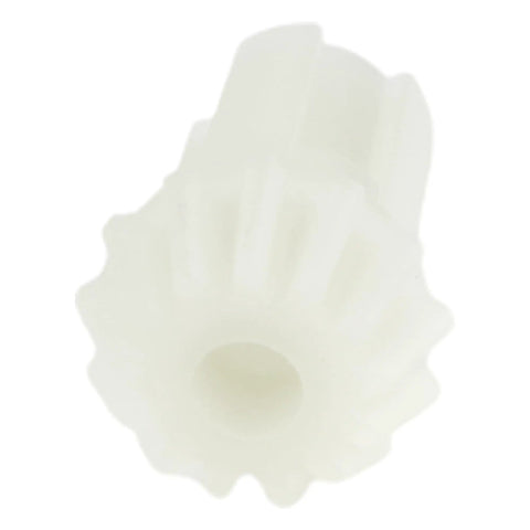 Close-up of Bevel Gear Transmission Shaft PX950017 for 1:16 scale RC cars, ABS plastic, part of 5-piece replacement set.