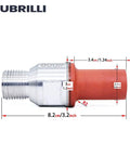 Heavy Duty Diamond Finger Router Bit Kit Features Eight Tough Milling Profile Tools For Granite Marble Concrete And Tile Designed To Polish Rough Edges Into Silky Smooth Finishes On Cnc Grinders And Tumblers Daily, showcasing a detailed router bit with measurements.
