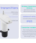 Wireless Ultrasonic Water Tank Level Gauge With Temperature Sensor And Time Display, features and installation instructions