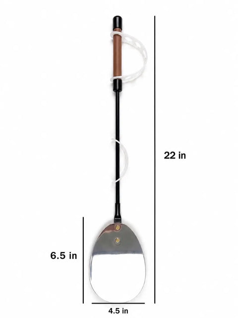Flexible Oval Inspection Mirror With Long Handle Bendable Shaft Adjustable Angles Magnified Acrylic Mirror For Hands Free Viewing And Close Up Checks Of Hard To See Areas, 22 in