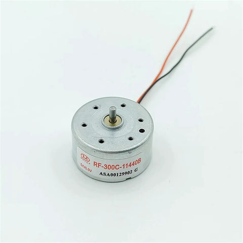 Micro 300 DC Motor One Point Five To Six Volts 6500 RPM 24mm Round Spindle Silent