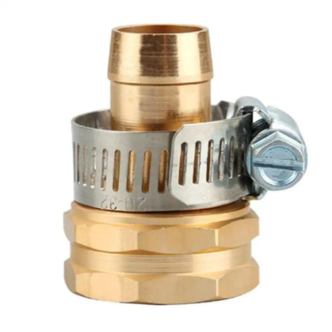 Super Durable 3/4 Inch Hose Repair Kit With Male And Female Garden Connector Mender Tool Fix Leaks Fast And Easy For A Perfect Flow Outside brass
