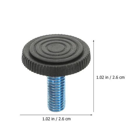 Beefy Heavy Duty Adjustable Furniture Leveling Feet Set M8 Threaded Screws For Tables And Chairs ABS And Iron Construction Anti Friction Design For Stable No Slip Sturdy Support, 1.02 in