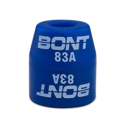 Replacement Top Cone Cushions And Bottom Barrel Cushions 8 Piece Set For Quad Roller Skate Derby Plates Made In USA Blue 83A detail