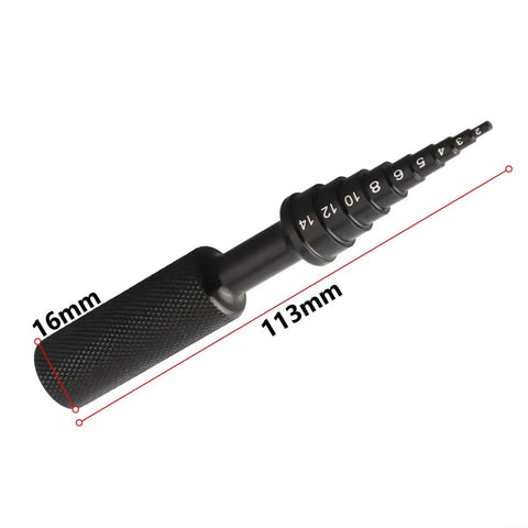 Heavy Duty Aluminum Bearing Remover Puller Set 2mm To 14mm Fits RC Cars Boats removes bearings, 113mm tool with 16mm handle