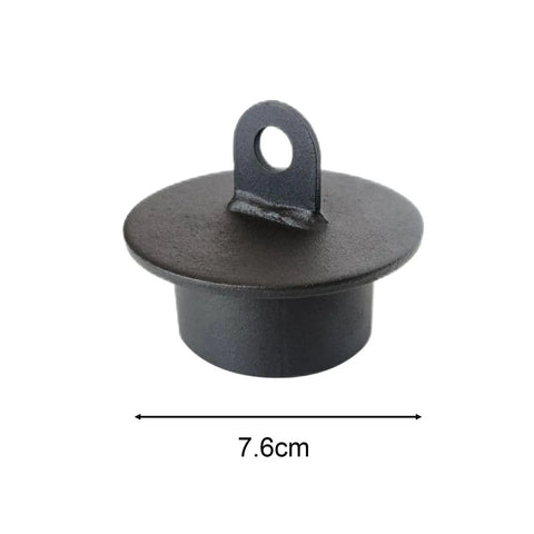 Black metal component of Hand Grip Strengthener Training Tool Cable Pulley Fitness Accessory, 7.6cm diameter.