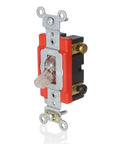 Three Way Illuminated Toggle Switch 15 Amp 120 277 VAC Heavy Duty Industrial Grade Fed Spec Clear Toggle Model 1223 LC