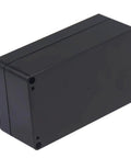 Heavy Duty 2 Pack Project Box IP65 Waterproof Junction Case Solid Abs Plastic Housing Kit For Electronics Wiring Diy Projects Real Deal Black Finish 6.22 X 3.54 X 2.36 Inches, black junction box angled view.