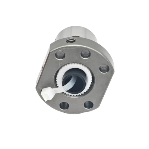End view of SFU1204 Rolled Ball Screw With 22mm Ball Nut BK10 BF10 End Machined For CNC And 3D Printing Motion Rails 12mm Diameter 4mm Pitch