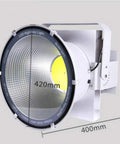 Hella Bright Outdoor Floodlight Delivering Serious Lumens And Rock Solid IP66 Waterproof Build Crafted From Heavy Duty Aluminum Alloy, 420mm diameter.