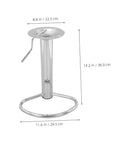 Hassle Free Heavy Duty Bar Stool Swivel Base With Built In Footrest And Hydraulic Lift Smooth Spin Steel Frame dimensions 8.8x11.6x14.2 inches