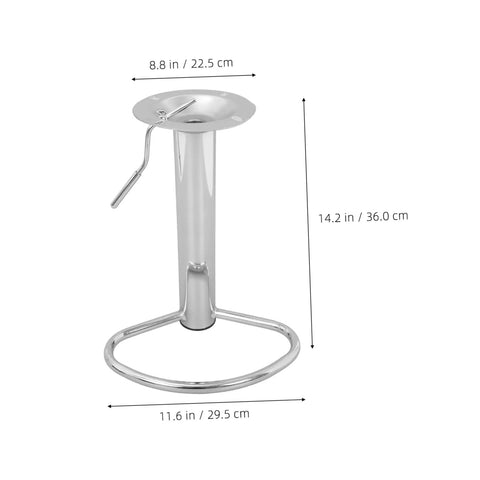Hassle Free Heavy Duty Bar Stool Swivel Base With Built In Footrest And Hydraulic Lift Smooth Spin Steel Frame dimensions 8.8x11.6x14.2 inches