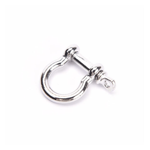 Single Stainless Steel D Shackle Screw Pin from 10 Pcs Lot Heavy Duty Shackles For Paracord Outdoor Camping Survival Rope Bracelets Towing