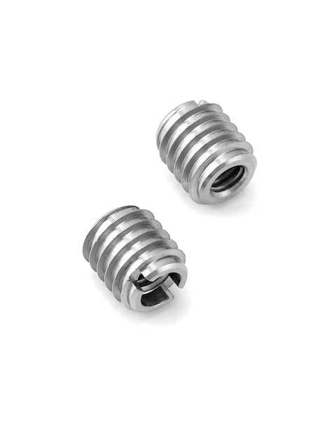 Stainless Steel Threaded Wood Insert 1/4-20 Internal Threads 5/8 Inch Long 20 Pack For Hardwoods Softwoods Plywood And Composites