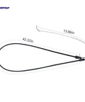 Drive Cable Replacement For Husqvarna L221A L221AK Lawn Mower showing cable length details, black cable with connectors.