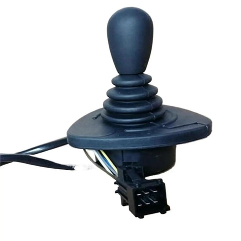 Authentic 7919040041 Excavator Joystick Control Lever for Heavy Duty Forklift with durable rubber grip and wiring for easy installation.