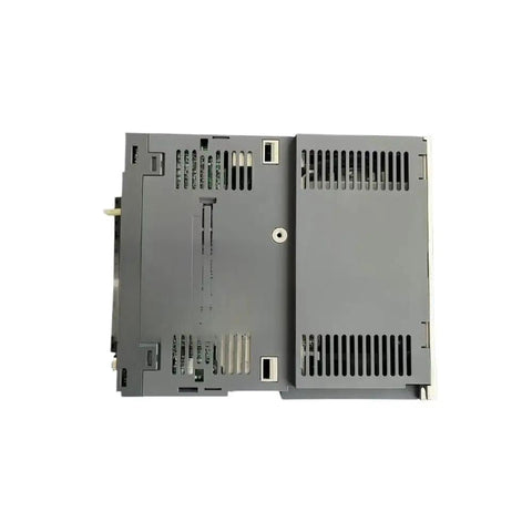 Industrial Servo Drive For Automation Systems Factory Sealed And Ready To Ship Rock Solid Performance Plug And Play Motion Controller For CNC Robotics And Industrial Machinery In Stock With Fast Lead Time Durable Easy Setup, gray metal rear view