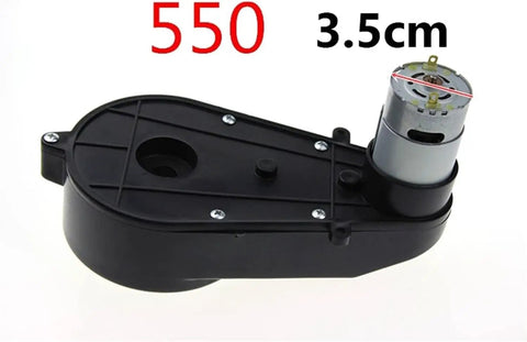 Kids Ride On Car Gearbox With Motor For 550 390 Electric Toy Cars Tricycles And Motorbikes 6V 12V Reducer Gearbox