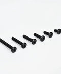 50 Pack 1/4-20 Hex Socket Cap Screws Flat Head Allen Bolts Black Oxide Stainless Steel 304 18-8 Fully Threaded, 1 Inch Long