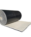 Kick The Echoes Dead With These Premium Egg Crate Acoustic Foam Rolls Self Adhesive Sound Absorbing Panels, black and white rolled foam.