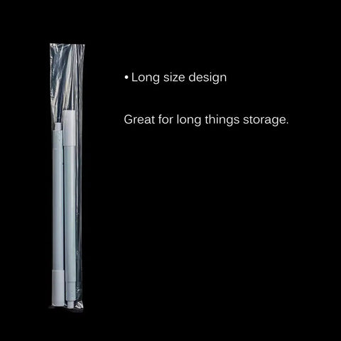 Heavy Duty 6x50 Inch Plastic Sleeves 50 Pack For Posters And Blueprints, 2 Mil Clear Flat Open Poly Bags with long items inside