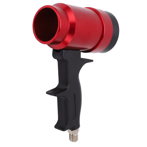 High Volume 6000L Per Minute Industrial Heat Gun For Shrink Wrapping Tubing Drying And Water Based Paint Curing with red aluminum body.