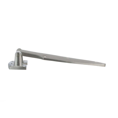 1-5-8 Inch Offset Satin Stainless Steel Heavy Duty Walk-In Cooler Door Hinge side view for marine environments