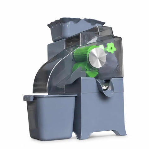 Heavy Duty Commercial Automatic Citrus Juicer Machine High Output Electric Orange Lemon Squeezer Extractor With Auto Pulp Separation Stainless Steel Fruit Press For Juice Bars And Restaurants, gray plastic design