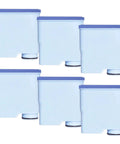 Six premium replacement water filter cartridges for coffee makers, designed to soften hard water and improve flavor.