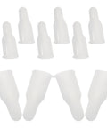 Cool DIY Fixers For Your Dinged Umbrellas: 10 Pc Plastic Stick End Caps With Snap Holes Ribs Bone Tips For Weathering Daily Commute And Shading In Style. beige plastic umbrella stick end caps, 10-piece set