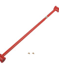 BeefedUp Adjustable Rear Suspension Panhard Track Bar With GreaseGrooved Bushing Design For Quiet Stable Handling Smooth Ride And LongLasting Lubrication Under Heavy Load red steel adjustable rear bar with bushings