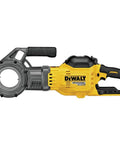 DeWalt Flexvolt 60V Max Brushless Pipe Threader Kit With Die Heads featuring durable design and cordless capabilities for demanding tasks.