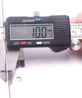 Digital caliper measuring 1.00 mm, showcasing precision measuring tool for various applications.