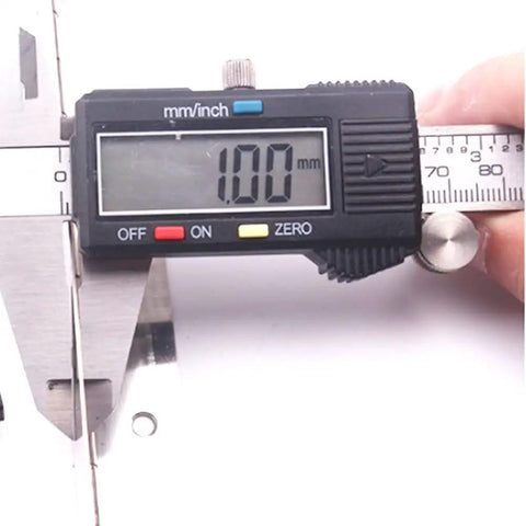 Digital caliper measuring 1.00 mm, showcasing precision measuring tool for various applications.
