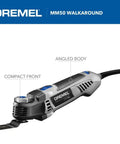 Top Notch 5 Amp Corded Oscillating Multi Tool Featuring Variable Speed And Low Vibration for precise cutting with angled design.
