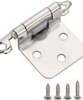 Decorative Metal Self Closing Cabinet Hinges For Wood Cabinets And Kitchen Furniture Half Inch Overlay Frame Durable Soft Close Hardware