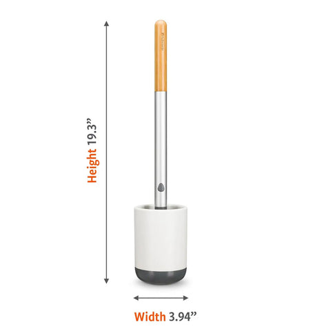 Toilet Brush With Ceramic Holder And Instant Dry Coating For Mold And Mildew Prevention, Hygienic Cleaning Scrubber