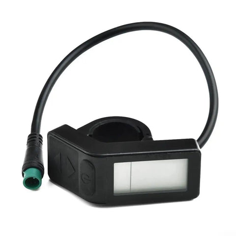 KT-LCD4 E Bike Display Panel For 24V 36V 48V Electric Bicycles Waterproof Cycling Computer With 5 Pin Connector Dope Speedometer Odometer Battery Meter Replacement Screen, featuring compact black panel with connector cable.