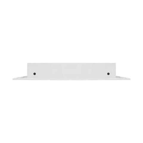 Front view of 10x10 Modern AC Vent Cover White Aluminum Decorative Air Vent With Linear Slot Diffuser For Ceiling Walls And Floors