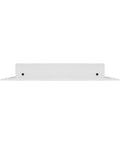 Side view of 18x10 Modern AC Vent Cover In White Aluminum, Decorative Linear Slot Diffuser Air Register For Heating And Cooling