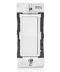 Front view of Smart Switch Companion For Multi Location Switching So You Can Control Lights From Any Wall In Your Home Not For Standalone Use 120V 60Hz Works With Primary Decora Smart Dimmer Or Fan Control White Ivory Light Almond.